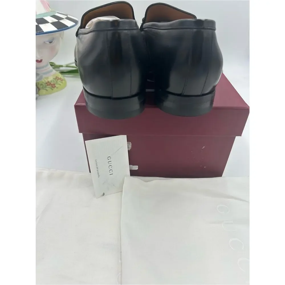 Men's Gucci horse bit leather loafer size 10.5 made in Italy